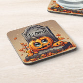 リトルハロウィーン墓石 コースター (左側)