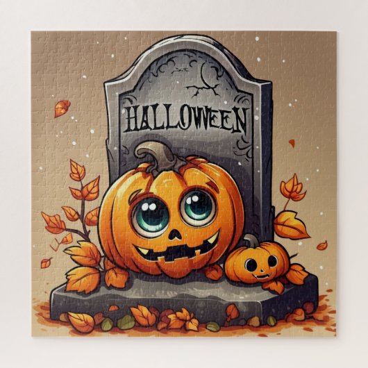 リトルハロウィーン墓石 ジグソーパズル (縦)