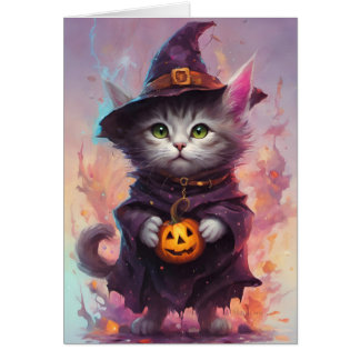 リトルハロウィーン魔女の子猫