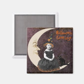 リトルハロウィーン魔女 マグネット (正面/裏面)