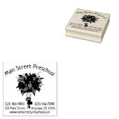 リトルハンズスクール先生フローラフラワーブーケ ラバースタンプ (押印)