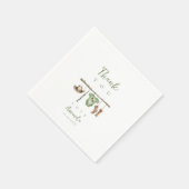 リトルハンターベイビーシャワー スタンダードカクテルナプキン (角)