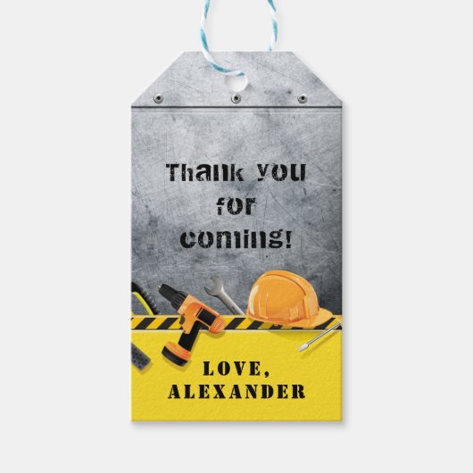 リトルハンディマンアンダーイン建築ボーイ ギフトタグ (正面)