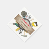 リトルハンドマンボーイバースデーパーティーペーパーナプキン スタンダードカクテルナプキン (角)