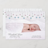 リトルハーツ フォト バース アナウンスメント 案内状 (正面/裏面)