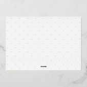 リトルハートこれは愛フォイル誕生の発表 箔シーズンカード (裏面)