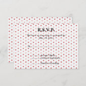 リトルハートウェディングRSVP 出欠カード (正面/裏面)