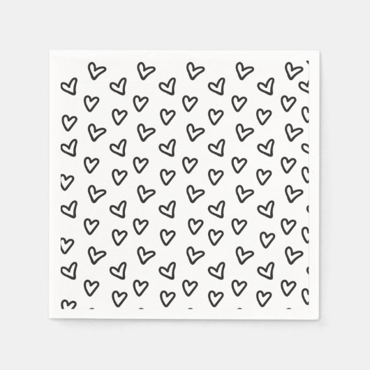 リトルハートカクテルナプキン スタンダードカクテルナプキン (正面)
