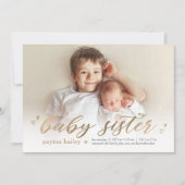 リトルハートズベビーシスター誕生のお知らせ シーズンカード (正面)