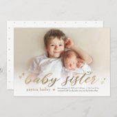 リトルハートズベビーシスター誕生のお知らせ シーズンカード (正面/裏面)