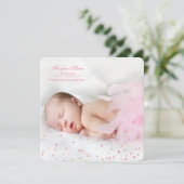 リトルハート女写真誕生発表 案内状 (スタンド正面)