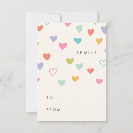 リトルハート教室バレンタイン 招待状 (正面)