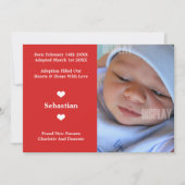 リトルハート新生児の導入発表 案内状 (正面)