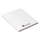 「リトルハート」 ノートパッド (アングル)