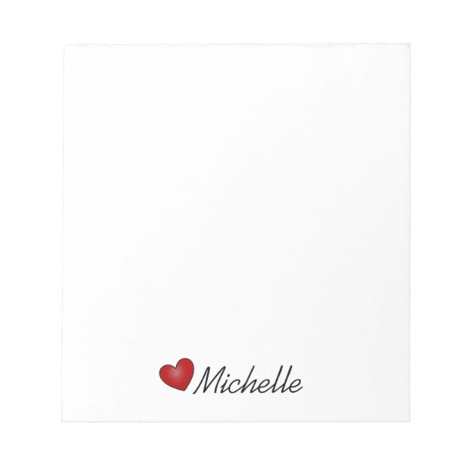 「リトルハート」 ノートパッド (正面)