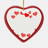 リトルハート – メッセージの追加 セラミックオーナメント (裏面)