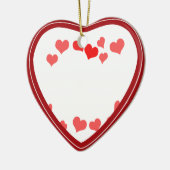 リトルハート – メッセージの追加 セラミックオーナメント (左)