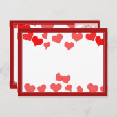 リトルハート – メッセージの追加 ポストカード (正面/裏面)