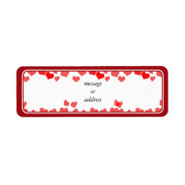 リトルハート – メッセージの追加 ラベル