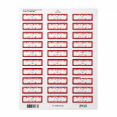 リトルハート – メッセージの追加 ラベル (フルシート)