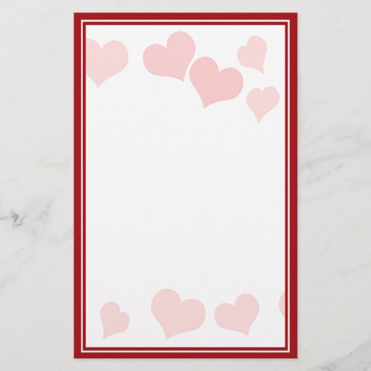 リトルハート – メッセージの追加 便箋 (正面)