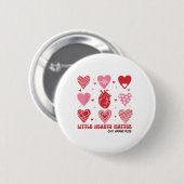 リトルハートChd認識度ハート解剖学Valentin 缶バッジ (正面&裏面)