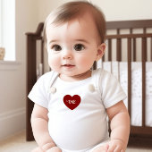 リトルハートTシャツ ベビーボディスーツ