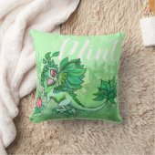 リトルハーブガーデンドラゴン~ミント クッション (ブランケット)