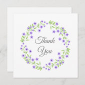リトルバイオレットフラズウォーターリース サンキューカード (正面/裏面)