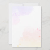 リトルバタフライお洒落ベビーガールシャワー 招待状 (裏面)