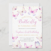 リトルバタフライが一紫の誕生日 招待状 (正面)