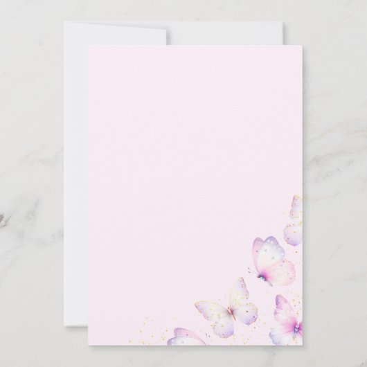 リトルバタフライが一紫の誕生日 招待状 (裏面)