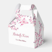 リトルバタフライさくらんぼ花ベビーシャワー フェイバーボックス (裏面サイド)