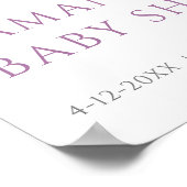 リトルバタフライは彼女の途中で赤ちゃんシャワー歓迎 ポスター (角)