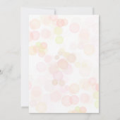 リトルバタフライカラフルワイルドフラワー誕生日 招待状 (裏面)