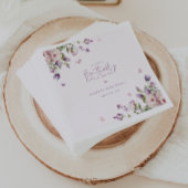 リトルバタフライガーデンフローラベビーシャワー スタンダードカクテルナプキン