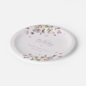 リトルバタフライガーデンフローラベビーシャワー ペーパープレート (アングル)
