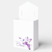 リトルバタフライガールかわいいピンクの誕生日パーティー フェイバーボックス (オープン)