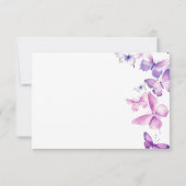 リトルバタフライガールズ1st誕生日パーティー サンキューカード (裏面)