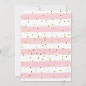 リトルバタフライガール誕生日の招待状 招待状 (裏面)