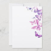 リトルバタフライガール1st誕生日パーティー 招待状 (裏面)