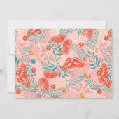 リトルバタフライクリスタルガール誕生日写真 招待状 (裏面)