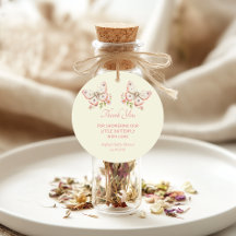 リトルバタフライサンキューベビーシャワーメッセージカード