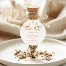 リトルバタフライサンキューベビーシャワーメッセージカード