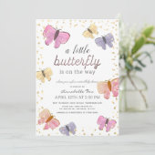 リトルバタフライバーチャルベビーシャワー 招待状 (スタンド正面)