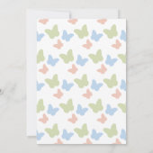 リトルバタフライバーチャルベビーシャワー 招待状 (裏面)