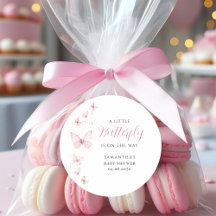 リトルバタフライピンクガールウォーター色ベビーシャワー