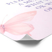 リトルバタフライピンクパープル誕生日タイムカプセル ポスター (角)