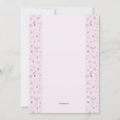 リトルバタフライフォト招待状 招待状 (裏面)