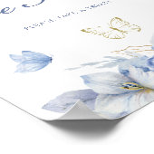 リトルバタフライベビーは甘い男の子の赤ちゃんシャワー ポスター (角)